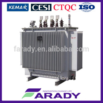 3 phase transformer 33kV 100kva Oil immersed electrical transformer type S11 series